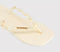 Womens Havaianas Slim Square Stylish Flip Flops Buttercream