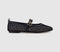 Womens OFFICE Fenix Double Strap Mary Jane Ballet Pumps Black Lace