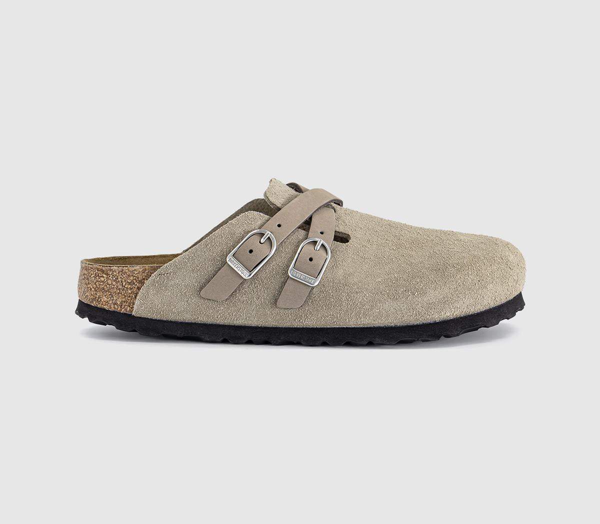 Womens BIRKENSTOCK Blair Clogs Taupe Suede