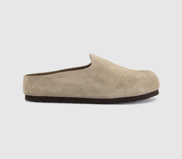 Womens BIRKENSTOCK Amsterdam Wrapped Suede Taupe