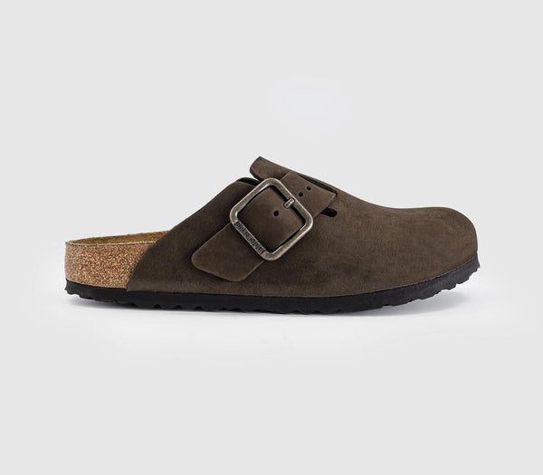 Womens BIRKENSTOCK Boston Wire Buckle Clogs Mocca Lenb