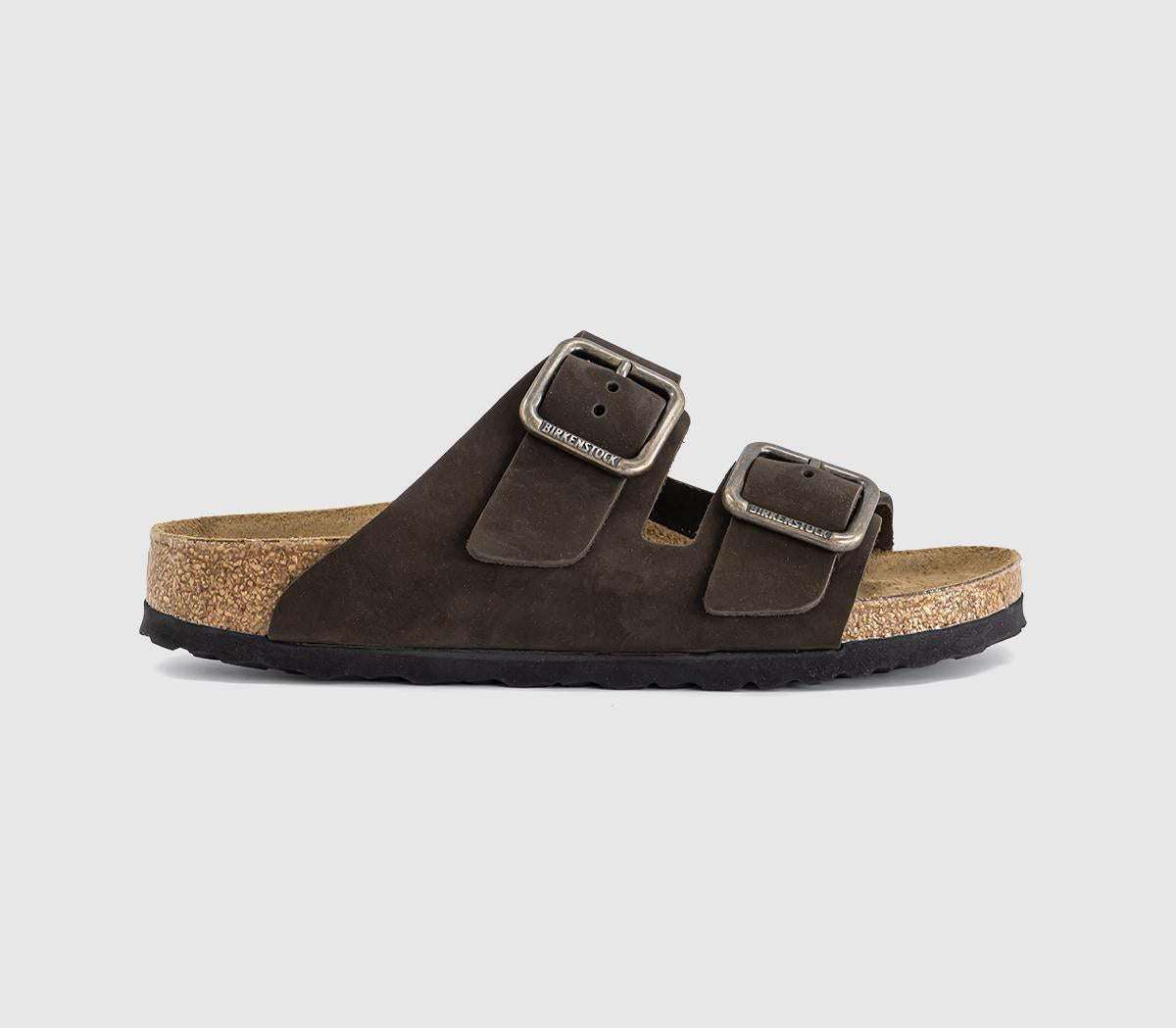 Womens BIRKENSTOCK Arizona Wire Buckle Sandals Mocca Nubuck