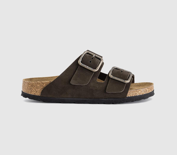 Womens BIRKENSTOCK Arizona Wire Buckle Sandals Mocca Nubuck