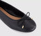 Womens OFFICE Fraggle Bow Ballerina Pumps Black