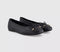 Womens OFFICE Fraggle Bow Ballerina Pumps Black