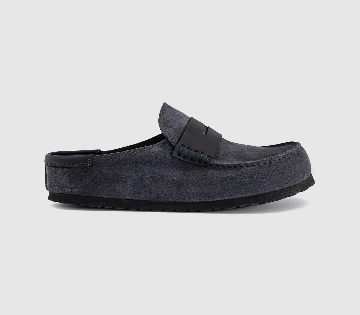 Mens BIRKENSTOCK Naples Mixed Clogs Charcoal