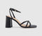 Womens OFFICE Happen Block Heel Strappy Sandals Black