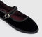 Womens Flabelus Mary Janes Black Velvet