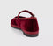 Womens Flabelus Mary Janes Red Velvet
