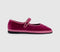 Womens Flabelus Mary Janes Pink Velvet