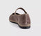Womens Flabelus Mary Janes Taupe Velvet