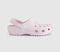 Womens Crocs Classic Hearts Cut Out Clogs Bubble Ice