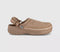 Womens Crocs Crafted Vegan Suede Stich Clogs Sepia