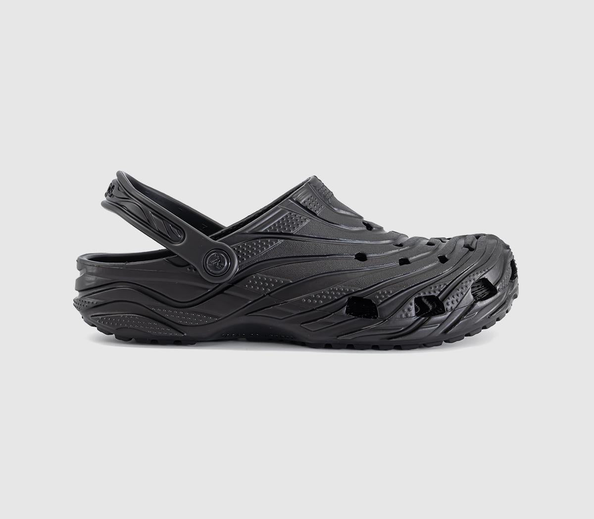 Mens Crocs Classic Erosion Clogs Black