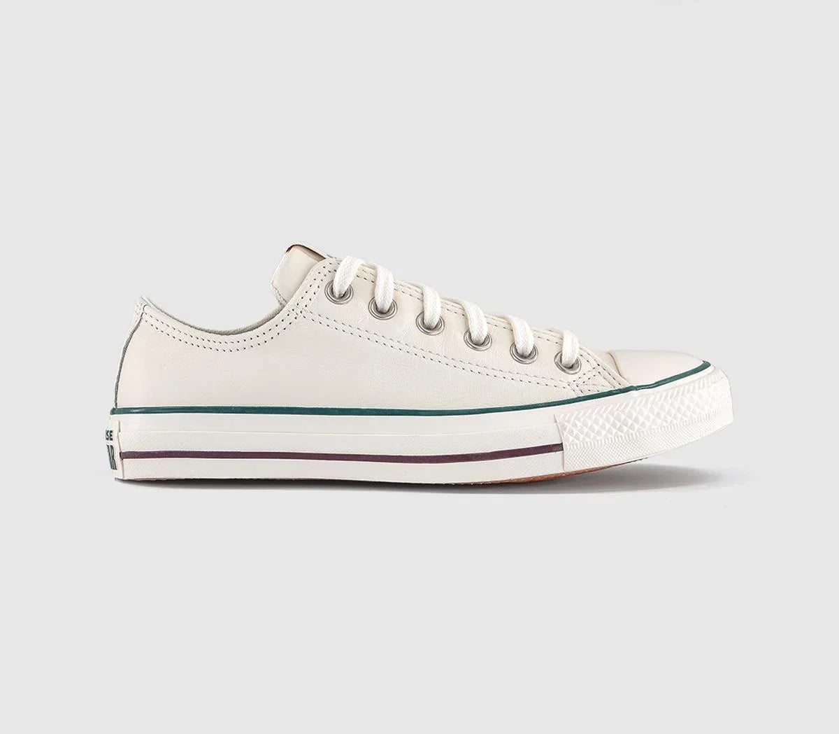 Converse All Star Low Vintage Trainers White Rubber Plant Egret UK Size 8.5