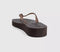 Womens Sleepers Tapered Platform Flip Flops Brown Transparent