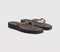 Womens Sleepers Tapered Platform Flip Flops Brown Transparent