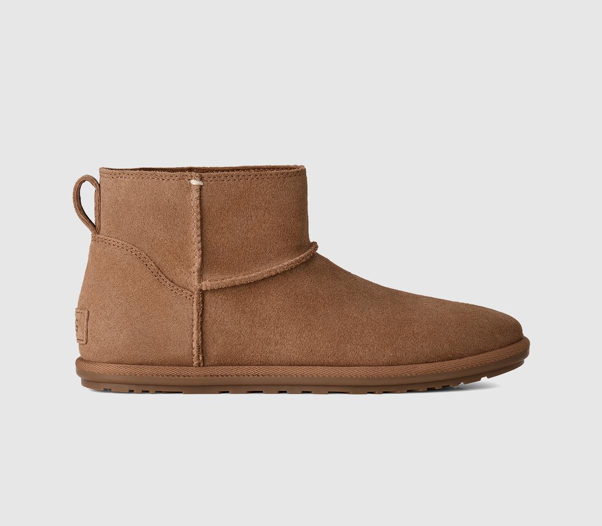 Womens UGG Classic Mini Deconstucted Boots Chestnut