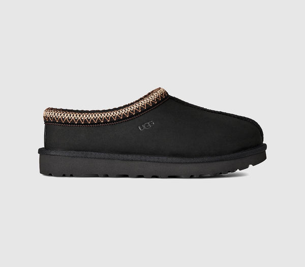 Womens UGG Tasman II Nubuck Slippers Black