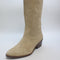 Womens OFFICE Kezia Heeled Western Knee Boots Beige Suede UK Size 4