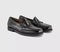 Mens G.H Bass & Co Easy Weejun Flag Loafers Black Leather