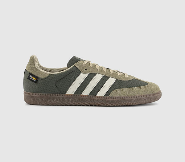 adidas Samba OG Trainers Shadow Olive Putty Grey Olive Strata UK Size 8