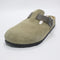 Mens BIRKENSTOCK Boston Clogs Faded Khaki Suede Leather UK Size 7.5 EU41