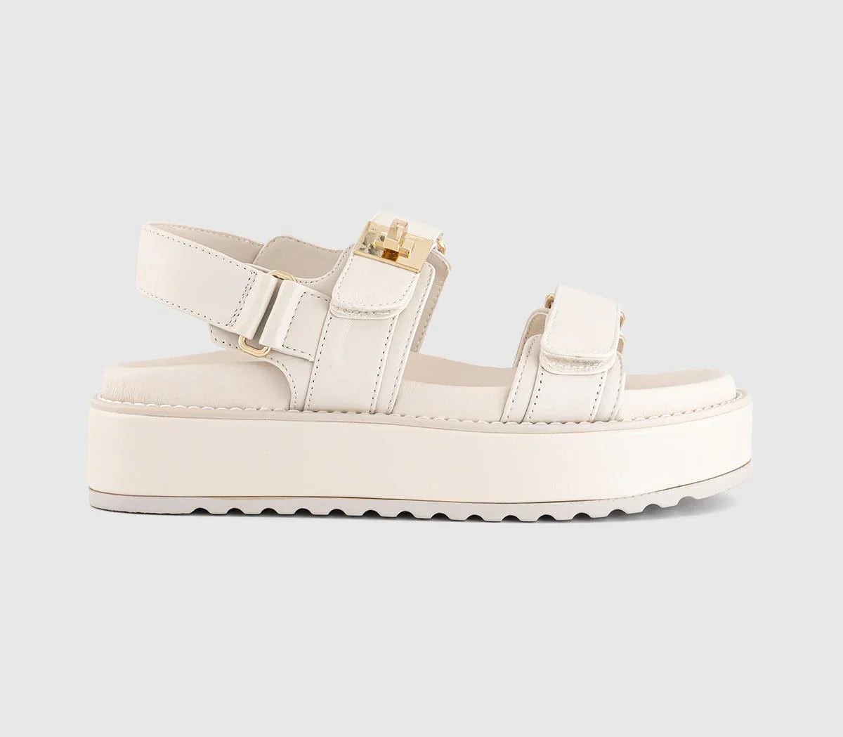 Womens Steve Madden Big Mona Sandals Off White UK Size 6