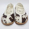adidas Taekwondo Mei Ballet Pumps Cow Print Aurora Coffee White Gum UK Size 6
