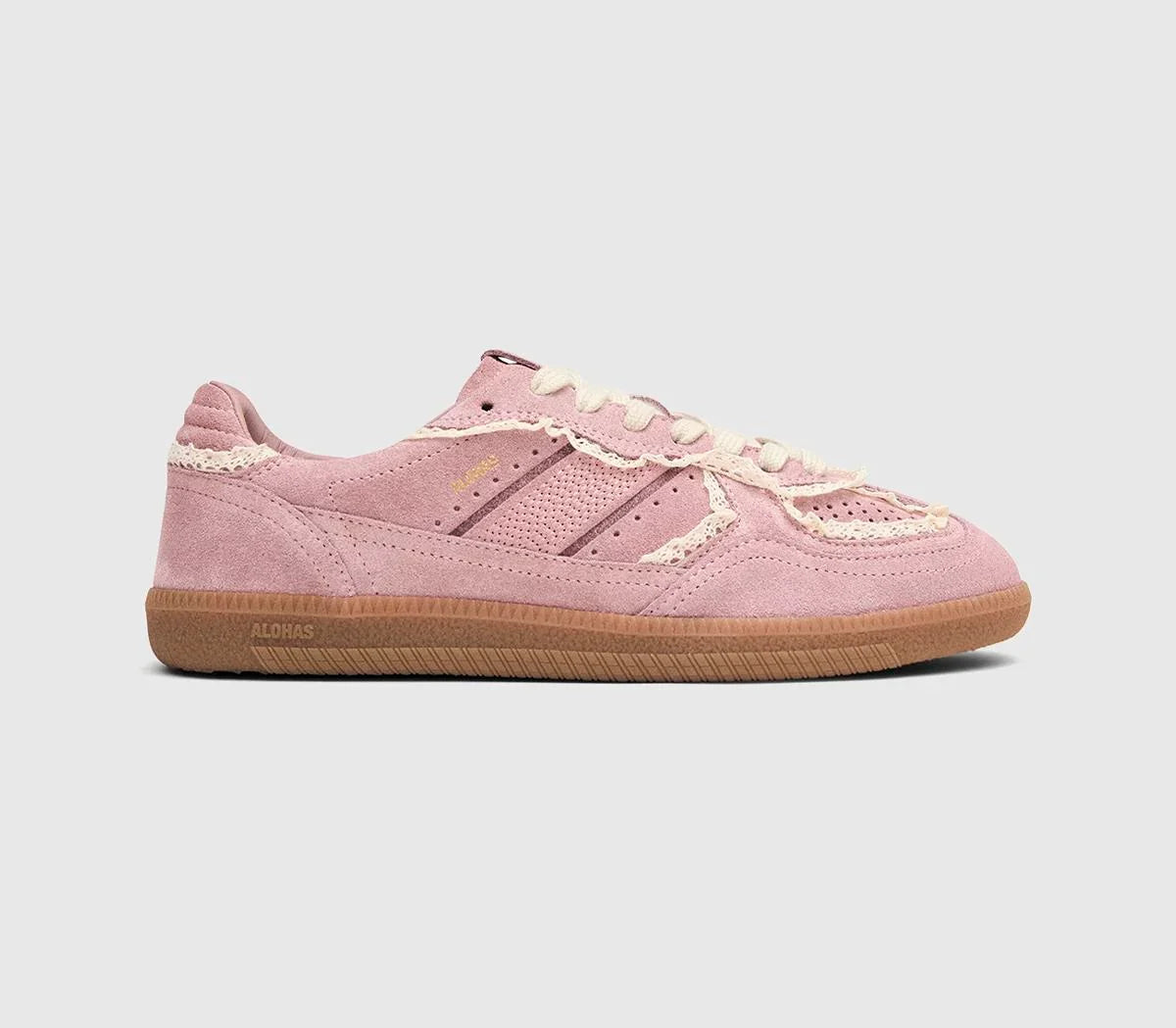 ALOHAS TB490 Crochet Sneakers Pink UK Size 6