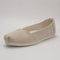 Womens TOMS Alpargata Ballet Flats Champagne Tonal Sparkle Woven UK Size 6