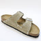 Womens BIRKENSTOCK Arizona Two Strap Sandals Taupe Rivet UK Size 7 EU40