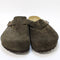 Mens BIRKENSTOCK Boston Clog Mocha Suede Leather UK Size 7 EU40