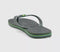 Womens Havaianas Brasil Logo Flip Flop Green Olive UK Size 4 to 5 EU37/38