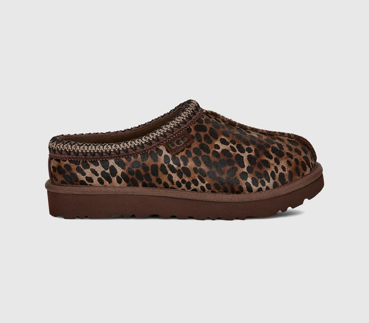 Womens UGG Tasman II Slippers Leopard Caspian Burnt Cedar UK Size 6