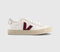 VEJA Campo Trainers White Grenat Silver F UK Size 4