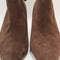 Womens OFFICE Addison Curve Heel Ankle Boots Brown Suede UK Size 5