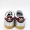 adidas Gazelle Indoor Trainers Silver Metallic Shadow Red Gum UK Size 4