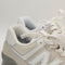 New Balance 574 Light Grey White Black Green Leaf Trainers UK Size 4