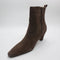 Womens OFFICE Addison Curve Heel Ankle Boots Brown Suede UK Size 7