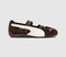 PUMA Speedcat Ballet Pumps Dark Chocolate Warm White UK Size 5.5