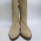 Womens OFFICE Kezia Heeled Western Knee Boots Beige Suede UK Size 4