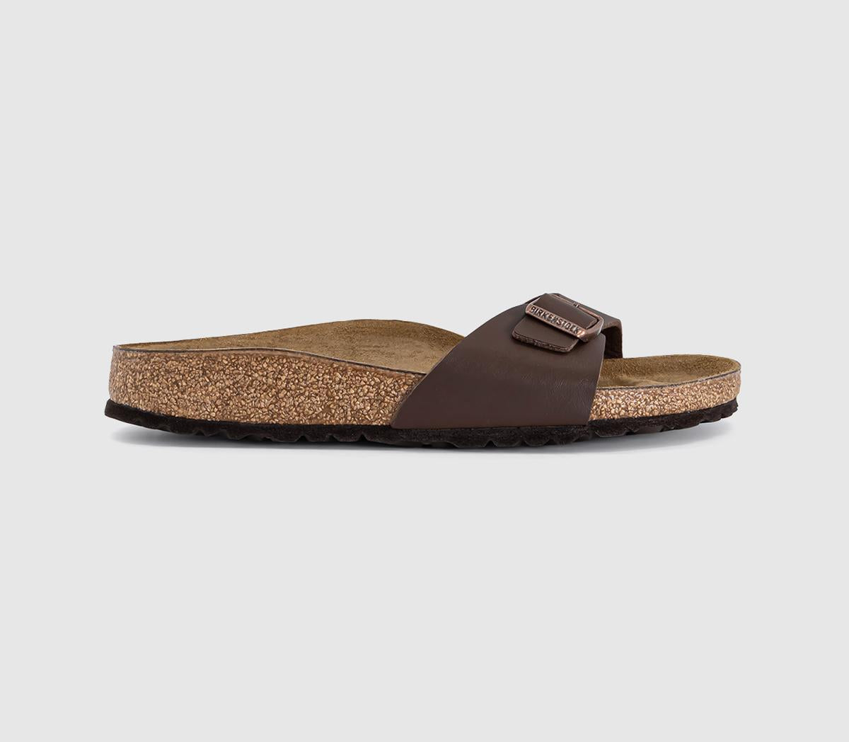 Womens BIRKENSTOCK Madrid 1 Bar Mules Dark Brown Bf