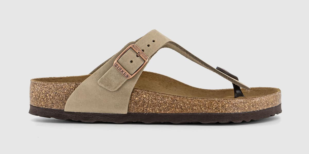 Brown birkenstocks with toe online