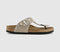 Womens BIRKENSTOCK Toe Thong Footbed Sandals Taupe Rivet