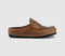 Womens BIRKENSTOCK Naples Wrapped Clogs Cognac Leather UK Size 5.5 EU39
