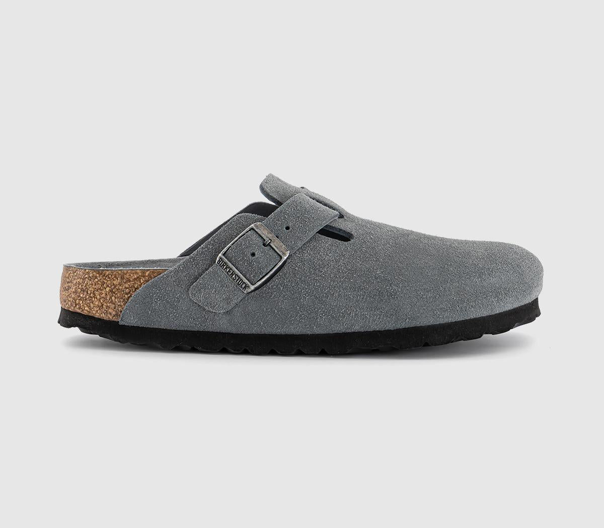 Mens BIRKENSTOCK Boston Clogs M Basalt Grey Tfb