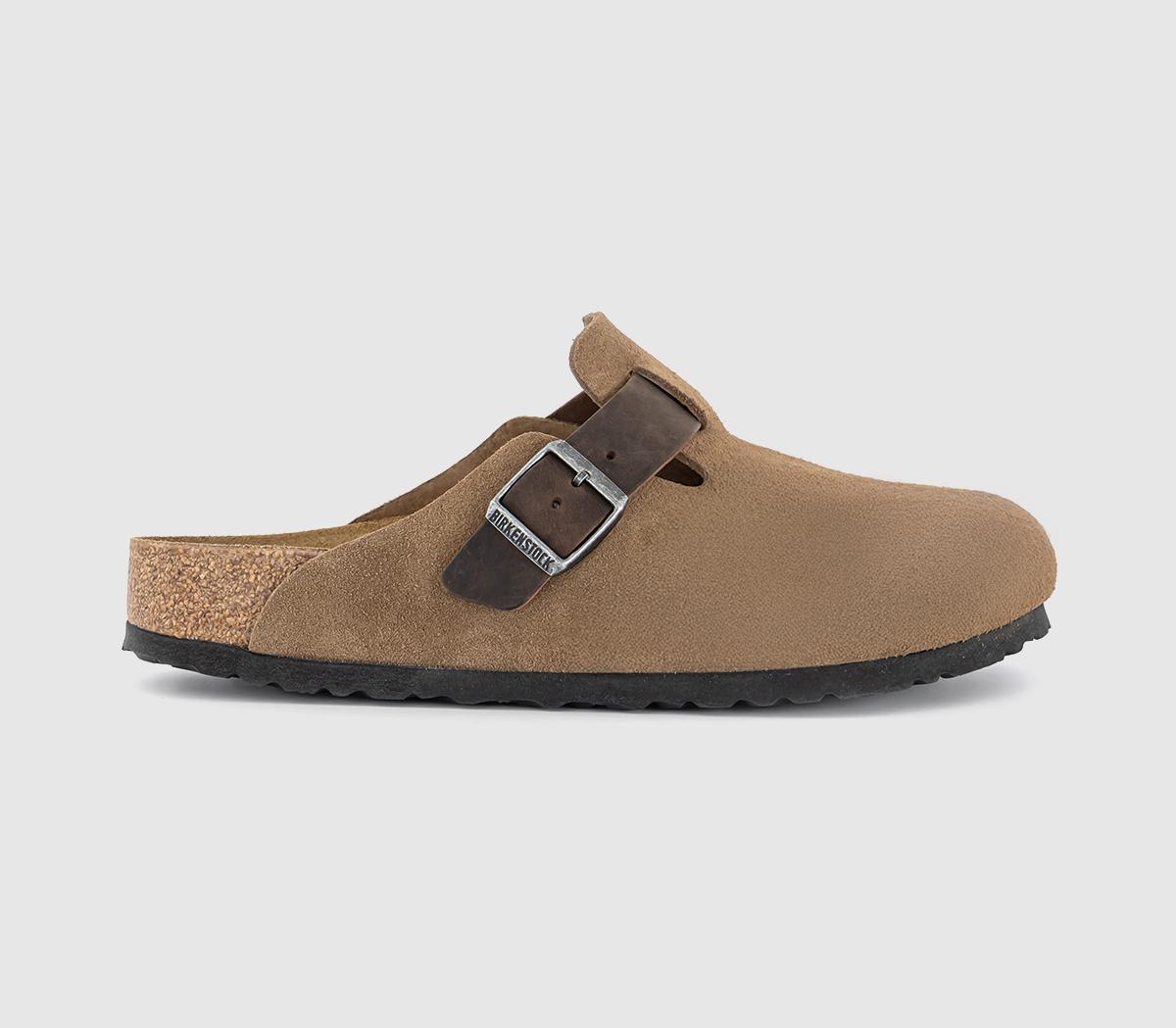 Mens BIRKENSTOCK Boston Clogs Dark Tea Mix
