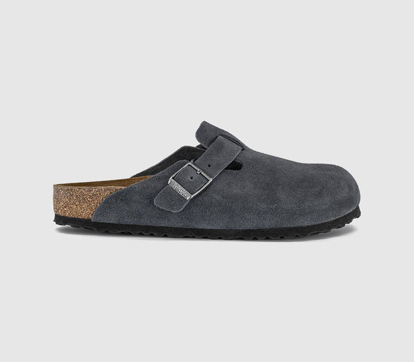 Mens BIRKENSTOCK Boston Clogs Charcoal