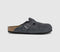 Mens BIRKENSTOCK Boston Clogs Charcoal